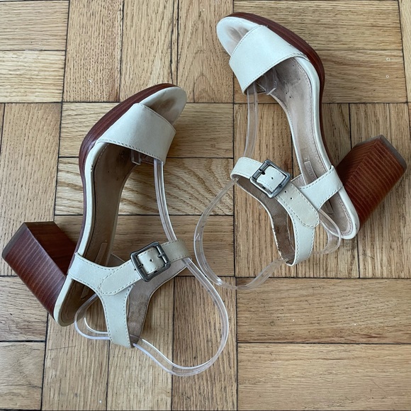 Frye & Co. Leather Double Strap Heeled Sandals - Picture 8 of 12